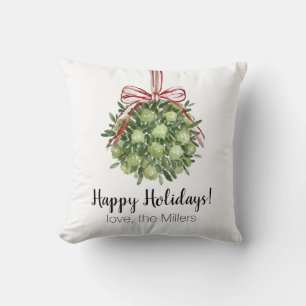 Almofada Travesseiro Decorativo de Natal Mistletoe