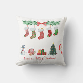 Almofada Travesseiro decorativo de Natal Personalizado