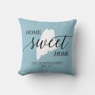 Almofada Travesseiro decorativo de Nome da Família de Esta
