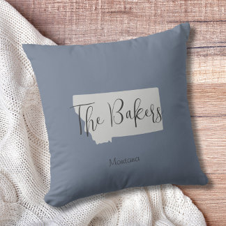 Almofada Travesseiro decorativo de nome da família de estad