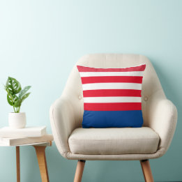 Almofada Travesseiro decorativo de Nome Patriótico Monogram