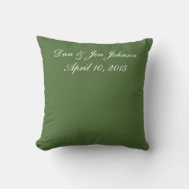 Almofada Travesseiro decorativo de Nome Personalizado Verde