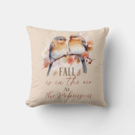 Almofada Travesseiro decorativo de Nomes da Família de Blue