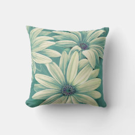 Almofada Travesseiro decorativo de osteospermum na margarid