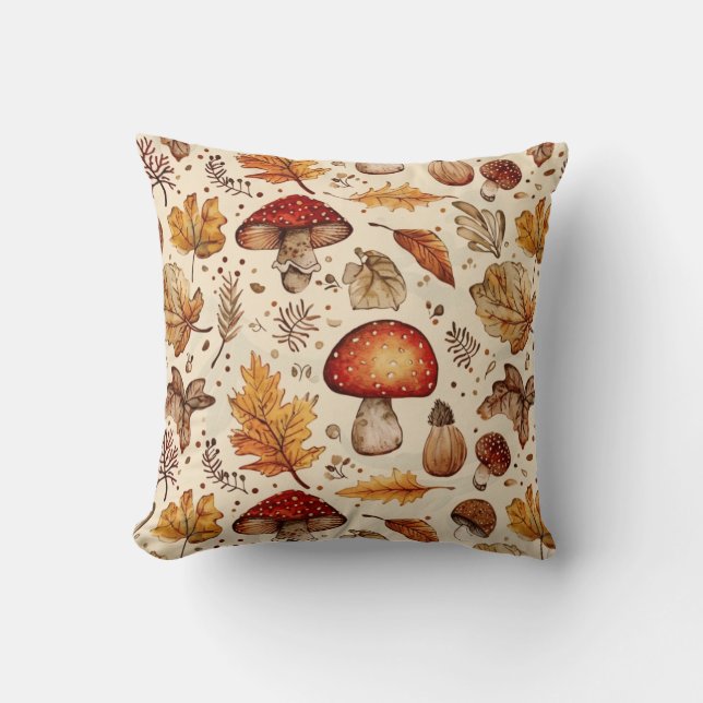 Almofada Travesseiro decorativo de outono Whimsical (Frente)