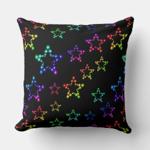 Almofada Travesseiro decorativo de Padrão do Rainbow Stars