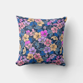 Almofada Travesseiro decorativo de Padrão Floral de Vidro E