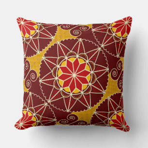 Almofada Travesseiro decorativo de Padrão Floral Ucraniano