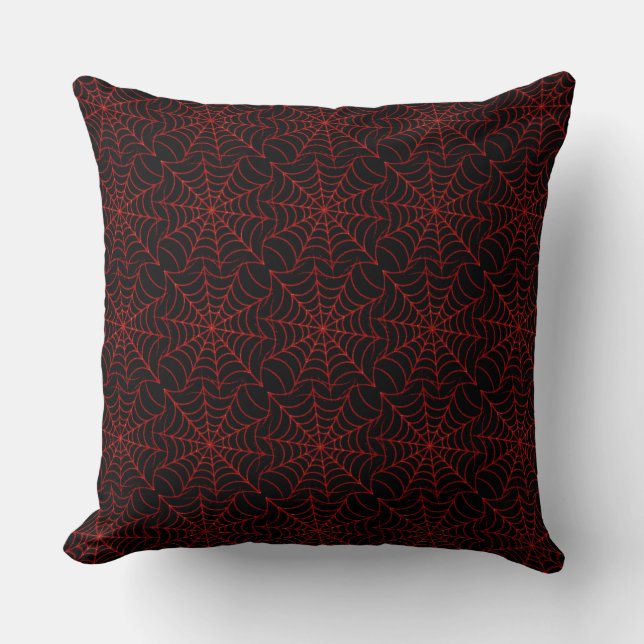 Almofada Travesseiro decorativo de Padrão Web de Aranha Pre (Frente)