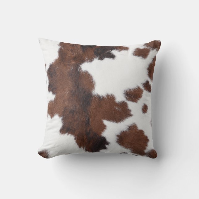 Almofada Travesseiro decorativo de Padrões de Cowhide (Frente)