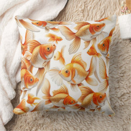 Almofada Travesseiro decorativo de Padrões Goldfish e Flece
