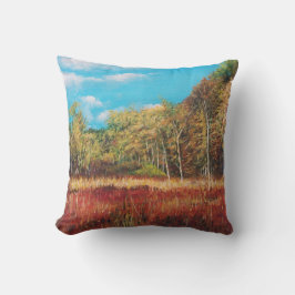 Almofada Travesseiro decorativo de Paisagem de outono Color