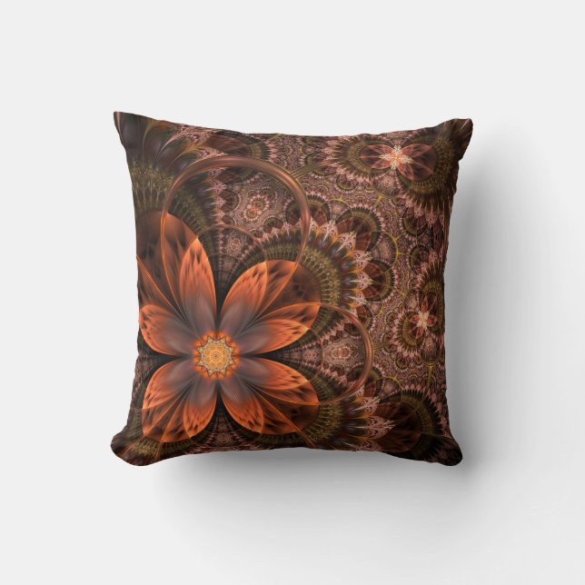 Almofada Travesseiro decorativo de Paisley da flor (Frente)