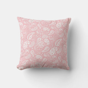 Almofada "Travesseiro decorativo de Paisley Rosa"