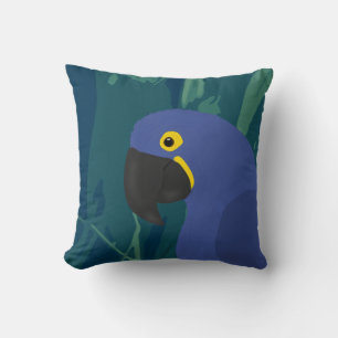 Almofada Travesseiro decorativo de Papagaio Azul