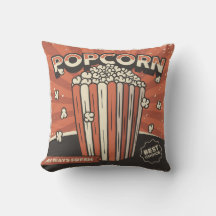 Travesseiro decorativo de Partido da Popcorn da Vi