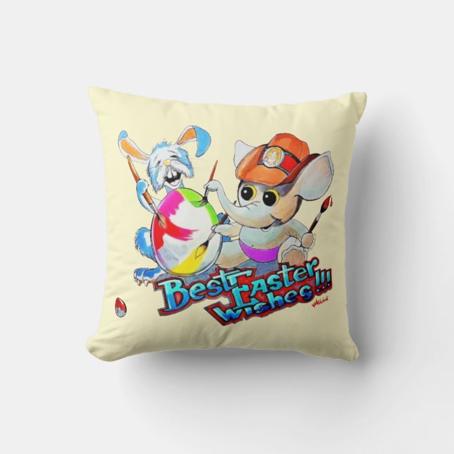 Almofada Travesseiro decorativo de Páscoa metabólica (Frente)