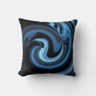 Almofada Travesseiro decorativo de pássaro azul abstrato