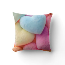 Travesseiro decorativo de Pastel Plush Hearts