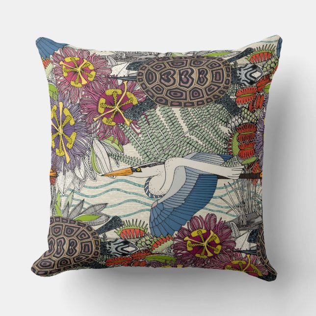 Almofada travesseiro decorativo de pérolas do marsh NC (Frente)