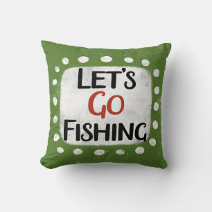 Almofada Travesseiro decorativo de Pesca de vamos Go
