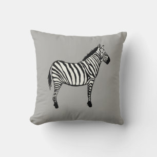 Almofada Travesseiro decorativo de Pintura Animal Zebra Saf