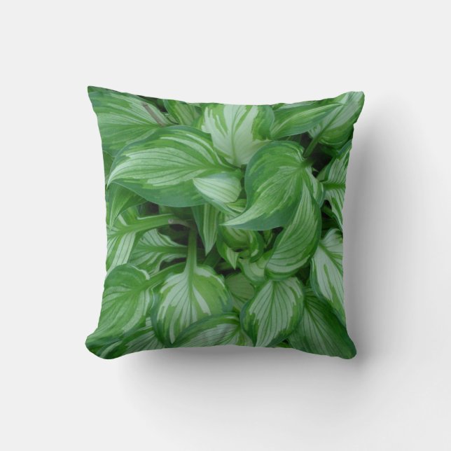 Almofada Travesseiro decorativo de Plantas Verdes com Foto  (Frente)