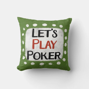Almofada Travesseiro decorativo de Poker de Reprodução de v
