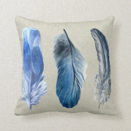 Almofada Travesseiro decorativo de poliéster de penas pinta