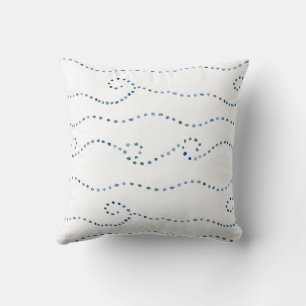 Almofada Travesseiro decorativo de Pontos Costeiros de Aqua