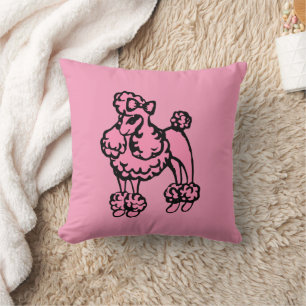 Almofada Travesseiro decorativo de Poodle Francês