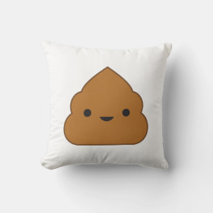 Almofada Travesseiro decorativo de Poop Kawaii