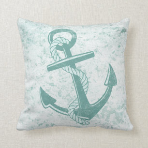 Almofada Travesseiro decorativo de praia em Aqua com Distâ