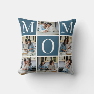 Almofada Travesseiro decorativo de Presente MOM de Colagem