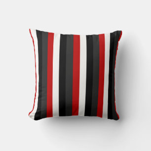 Almofada Travesseiro decorativo de PRETO Branco Vermelho