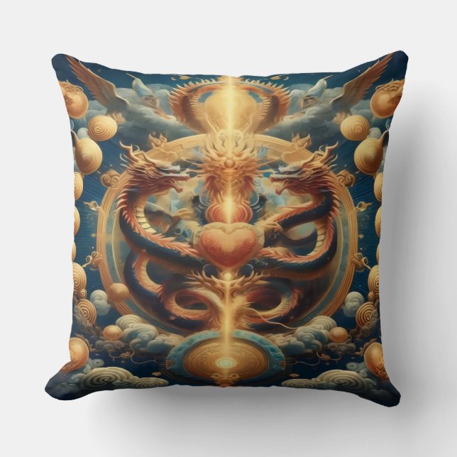 Almofada Travesseiro decorativo de Prosper Dragon (Frente)