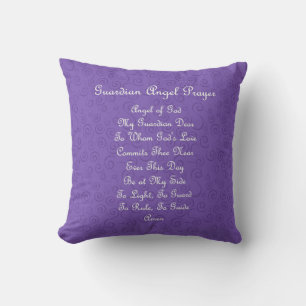 Almofada Travesseiro decorativo de Púrpura do Anjo do Guar