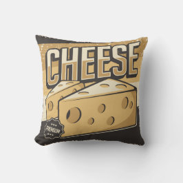 Almofada Travesseiro decorativo de queijo clássico com Ouro