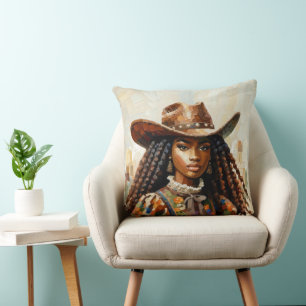 Almofada Travesseiro decorativo de Resiliência da Cowgirl