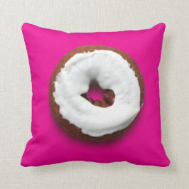 Almofada Travesseiro decorativo de rosquinha quadrada rosa