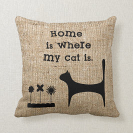 Almofada Travesseiro decorativo de serapilheira do falso