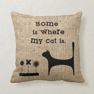 Almofada Travesseiro decorativo de serapilheira do falso