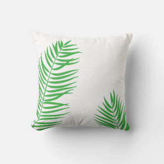 Almofada Travesseiro decorativo de Silhouette Verde Palm Fr
