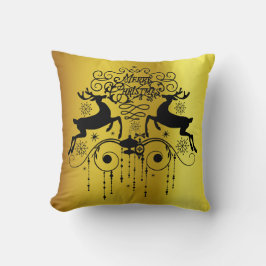 Almofada Travesseiro decorativo de Silhuettes Pretos de Ven