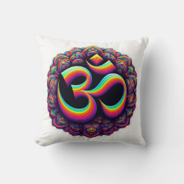 Almofada Travesseiro decorativo de Símbolos Hindu Om