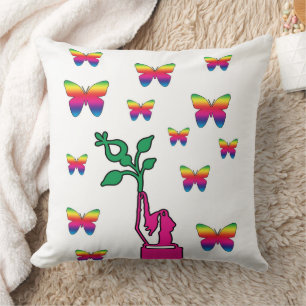 Almofada Travesseiro decorativo de Sonho de Borboleta