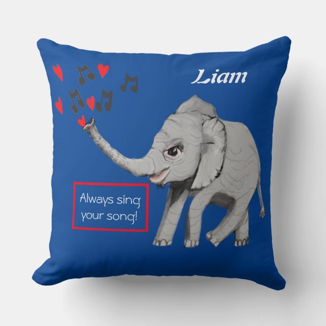 Almofada Travesseiro decorativo de Sonho Grande de Bebê Ele (Frente)