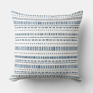 Almofada Travesseiro decorativo de Stripes Orgânicas Branca