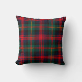 Almofada Travesseiro decorativo de Tartan Vermelho e Verde