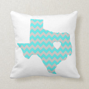 Almofada Travesseiro decorativo de Texas da cerceta e das